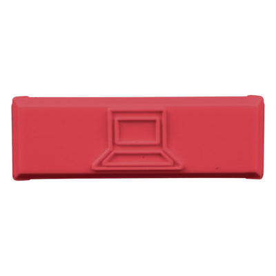 Paquete de 100 Iconos de Datos de Instalación a Presión, Para Jacks Mini-Com de Panduit, De Plástico, Color Rojo