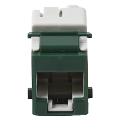 Jack Ultramax Cat5e, UTP, Tipo Keystone, Color Verde, Punch Down
