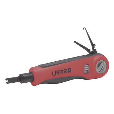 Ponchadora de Impacto con Cuchillas Tipo 66, 88 y 110, incluye gancho y extractor de cable.