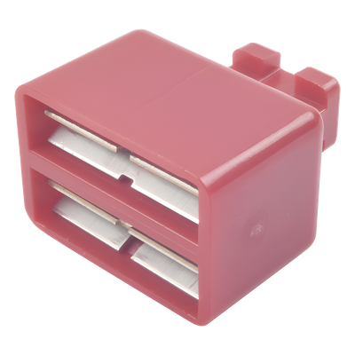 Clip de Puente, Para Uso con Regletas S66 de Siemon, de 1 par, Color Rojo