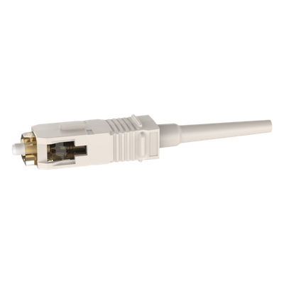 Conector de Fibra Óptica SC Simplex OptiCam, Multimodo 62/125 OM1, Pre-pulido, Color Beige