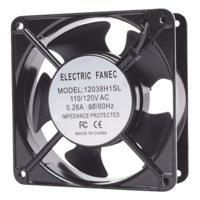 Ventilador a 110 Vca de 120 x 120 x 38 mm. 
