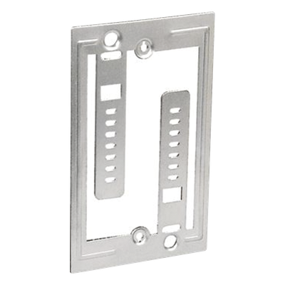 Soporte de Baja Tensión Galvanizado, Para una Placa de Pared, Instalación Con Tornillo, Paquete de 100 Piezas