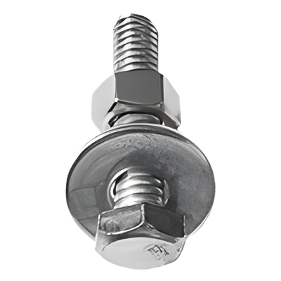 Tornillo cabeza hexagonal de 1/4" x 3", con acabado Electro Zinc (No incluye tuerca, ni arandela)