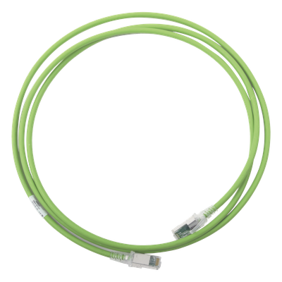 Patch Cord Z-MAX Cat6A S/FTP, CM/LS0H, 7ft, Color Verde