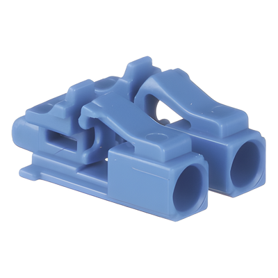 Kit de 10 Dispositivos para Bloquear Puertos de Fibra Óptica LC Duplex, Color Azul, Incluye Llave de Extracción