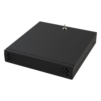 Gabinete Metálico de Seguridad para DVR/NVR, Ancho 396 mm x 78 mm de Alto x 