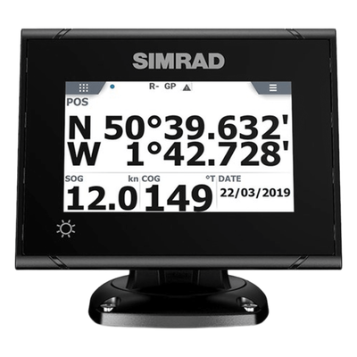 Sistema GPS Simrad P2005 con Antena GS70 / Pantalla Táctil a Color 5 Pulgadas / GPS + GLONASS / Navegador y Brújula GPS / Compatible con Radar, ECDIS y Autopiloto / Conexión Directa con Antena / Escalable con MX Junction Box