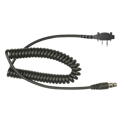Cable resistente al fuego (UL-914), para auricular HDS-EMB con atenuación de ruido para radios Icom IC-2000/3003/3013/3021/3103/4003/4013/4021/4031/4103/4210/4230, IC-F14, IC-F1000/2000/S/T 