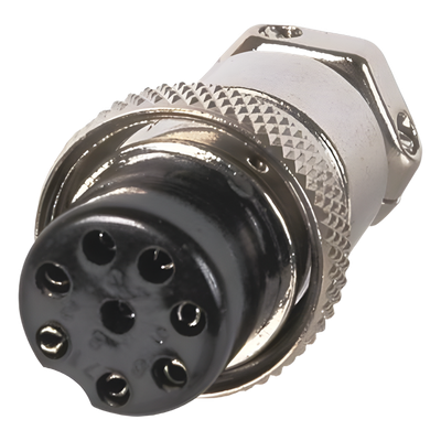 Conector de Micrófono Macho de 8 Contactos de Uso Rudo.