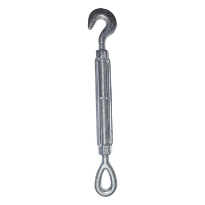 Tensor de 1/2" x 12" Acero Forjado OJO-GANCHO Galv. Inmersión en Caliente (Carga Max. 1500 lbs).