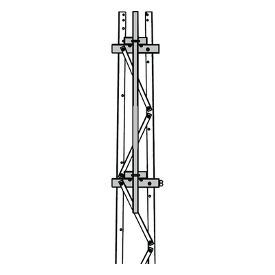 Mástil 2-3/8" x 1.8 m para Montaje en Cara de Torre Super Titan Secciones 3 a 7.