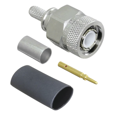 Conector TNC Macho de Anillo Plegable para LMR-195, LMRLW-195, RG58, RG142.