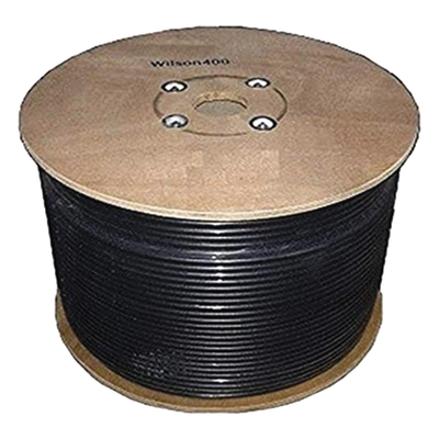 Carrete de Cable Coaxial de Baja Perdida WILSON400 Tipo LMR400. 50 Ohm de Impedancia. 152.4 Metros (500 Pies)