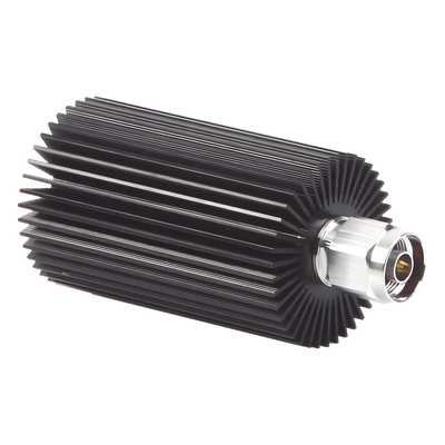 Carga Terminal de 50 Ohm, 0-960 MHz, Perdida por Retorno de 25 dB, 30 Watt, Conector N Macho para Circuladores dB Spectra.