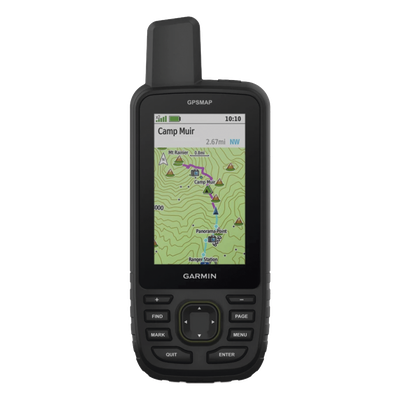 GPS portátil GPSMAP 67, dispositivo portátil multisatelital de alta precision, con mapas topográficos instalados.