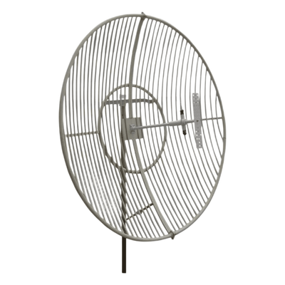 Antena Parabólica de Rejilla | 824-894 MHz | 21 dBi de Ganancia | Cubre muy bien la Banda 5 (850 MHz) Celular. Antena Donadora que se utiliza para los amplificadores de señal celular para cubrir comunidades alejadas.