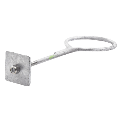 Ancla con Aro, largo: 40 cm. de 1/2" de espesor para Losa o Pared. Galvanizado por Inmersión.