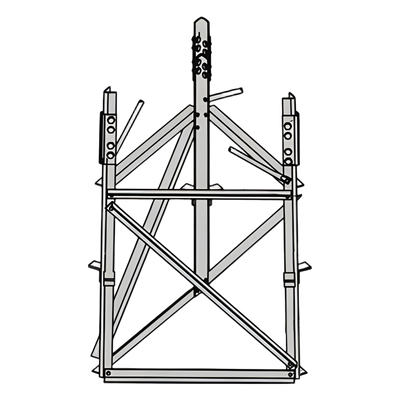 Base para Sección 5 de torre Autosoportada RSL.