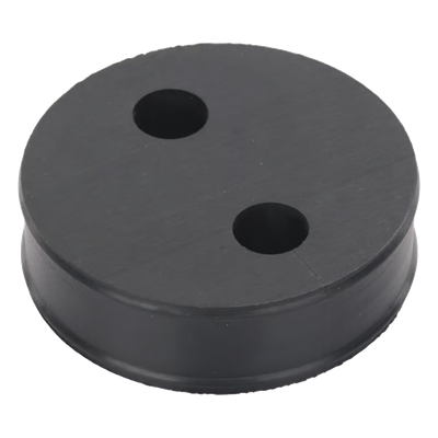 Inserto de Caucho de 4" Con Dos Orificios para Cable de 1/2 in