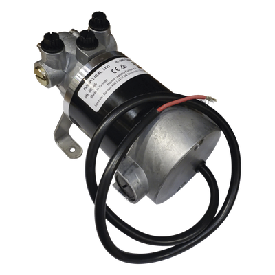 Bomba Hidráulica Reversible PUMP-2 / 12V DC / Flujo 0.8L (49 cu.in) por Minuto / Para Cilindros de 80 cc - 250 cc (4.9 - 15.2 cu.in) / Conexiones O-Ring Boss (ORB) / Incluye 3 Accesorios ORB-5 a 9/16 UNF / Compatible con SteadySteer