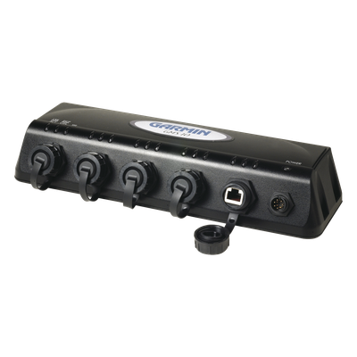 GMS 10, switch marino para conexión de equipo GARMIN a red Ethernet. 