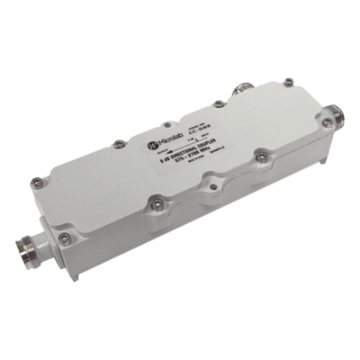 Acoplador direccional 5dB 575-2700MHz 300W - 161 dBc 4.3 - 10 IP67
