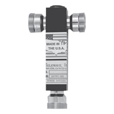 Divisor de Potencia de 3 vías, 350-600 MHz, 500 W, Conectores DIN 7-16 Hembra.