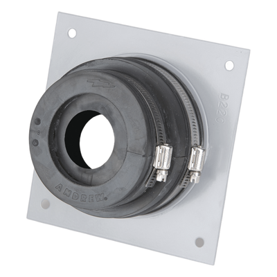 Placa y Goma Pasamuro para Cable Coaxial de 1-1/4