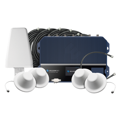 KIT Amplificador de Señal Celular, ENTERPRISE 4300/ Para Montaje en Pared/ Mejora la Señal de los principales operadores | Cubre áreas de hasta 4800 m²