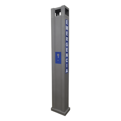 Gabinete tipo Torre para Sistema de Alerta  Mediante Equipo Fanvil I12-N-01P y estrobo (No incluidos). 