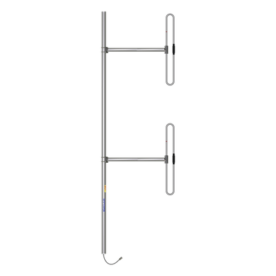 Antena Base de 2 Dipolos, 138-174 MHz, 5 dBd, 36 MHz de Ancho de Banda, Bi-direccional, 300 Watt, N Macho, Inclinación Opcional "Tilt" de 0, 2, 4, 6, 8 o 10 Grados.