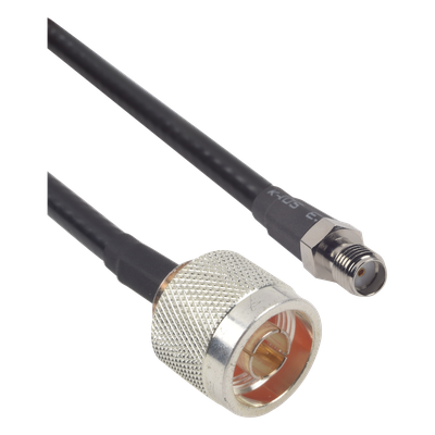 Cable LMR-240 de 60 cm (23.62 pulgadas) con Conectores N Macho y SMA Hembra.