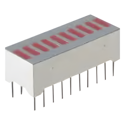 Barra Gráfica de 10 segmentos LED Rojos tipo LTA-1000