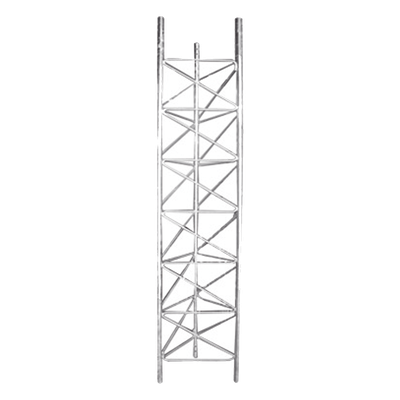Tramo de Torre de 3 m x 60 cm de Ancho (Tubo 1-1/4" Ced. 30), Galvanizado por Inmersión en Caliente, Hasta 99 m de Elevación.