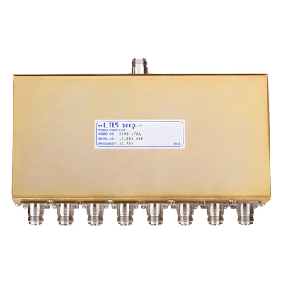 Divisor de Potencia EMR de 8 Vías, 30-700 MHz, 0.5 Watt, Conectores N Hembra.