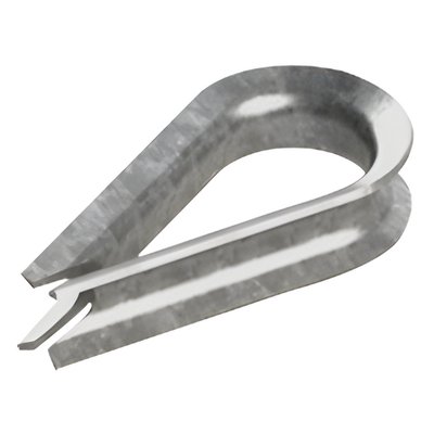 Guardacabos/cuello 3/8" acero electro galvanizado