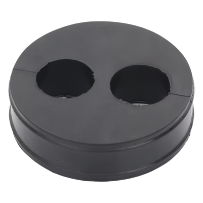 Inserto de Caucho de 4" Con Dos Orificios para Cable de 7/8 in