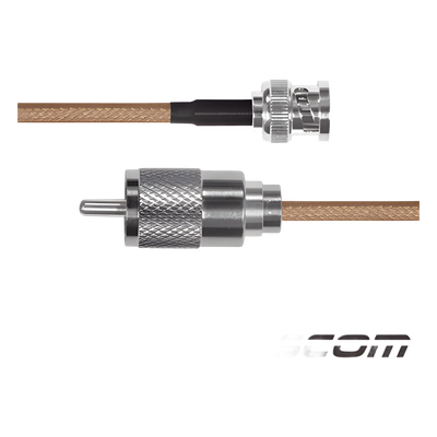 Cable LP142 con conectores BNC Macho / UHF Macho.
