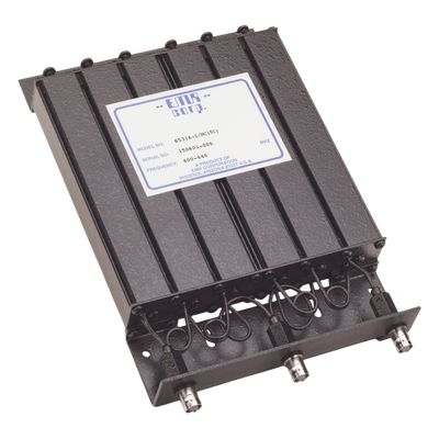 Duplexer Compacto de Rechazo de Banda, 400-440 MHz, 4.6 a 6 MHz Sep., Tx-Rx, 50 Watt, BNC Hembra.
