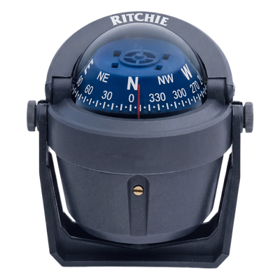 Brújula de Navegación Marítima Ritchie Explorer B-51G / Montaje en Bracket / Dial 2 3/4" (70 mm) / Iluminación Nocturna Verde / DirectiveForce Magnets / Construcción Compuesta Alta Temperatura / 100% Reparable
