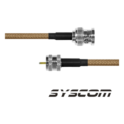 Jumper de 30cm con cable Cable LP142 con conectores BNC MACHO/MINI UHF MACHO.