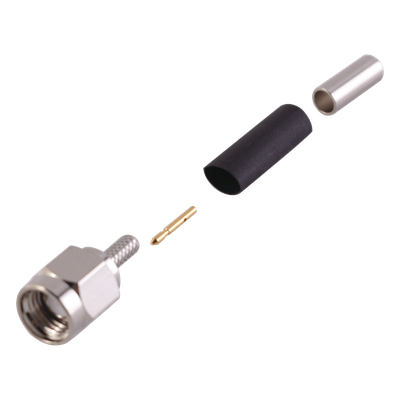 Conector SMA Macho de anillo plegable para cable RG-174/U, BELDEN 8216,