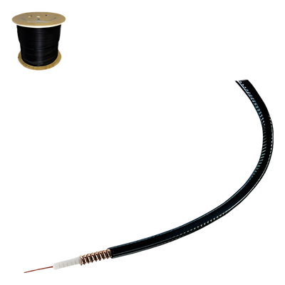 Cable Coaxial HELIAX de 1/4, Cobre Corrugado, Superflexible, Blindado, 50 Ohms, Carrete de 305 Metros (1000 Pies)