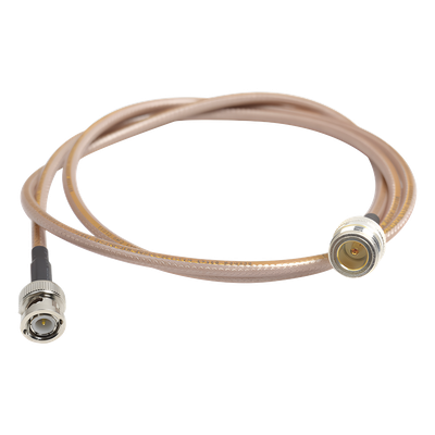 Jumper Fabricado con Cable LP-142 Conectores BNC/N Hembra de 110 cm (43.31 Pulgadas).