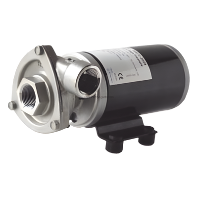 Bomba centrifuga Cyclone de alta presión a 12 Vcd, caudales de 21 GPM, presión máxima de 17 psi, en acero inoxidable 
