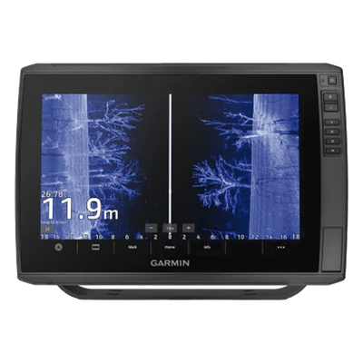 Plotter de Pesca Garmin / Pantalla Táctil WXGA IPS 12.1" / GPS GLONASS Galileo BeiDou Multibanda / Sonda CHIRP ClearVü SideVü / IPX7 / NMEA 2000 / 10 Hz