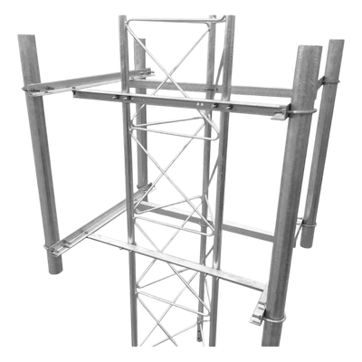 Brazo lateral de 4 sectores recomendado para antenas sectoriales con angulo de apertura de 90° (o similar). 