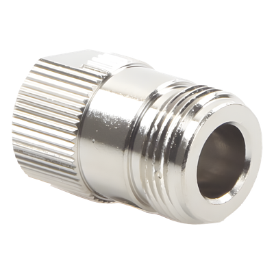 Conector N Hembra de Anillo Plegable para cable RG-316, Niquel/ Oro/ Teflón.
