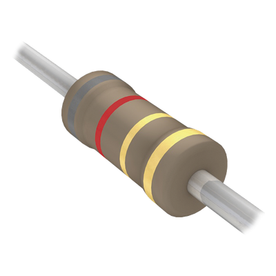 Resistencia Axial de Película de Carbón de 8.2 Ohm, 1/4 Watt, 5%